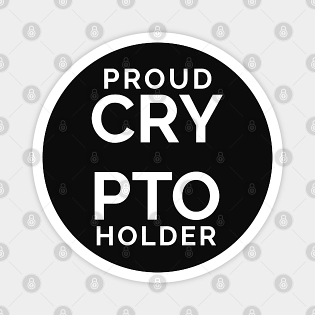 Crypto Holder Magnet by Redroomedia